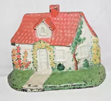 New ListingANTIQUE HUBLEY CAST IRON COTTAGE DOOR STOP / ORIGINAL PAINT