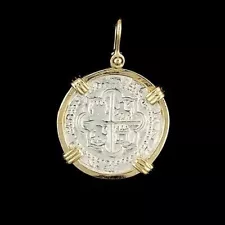 Atocha Sunken Treasure Jewelry - Medium Pieces of 8 Silver Coin Pendant