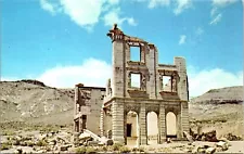 John S. Cooks Bank Rhyolite Nevada Ghost Town Postcard