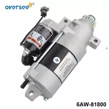 6AW-81800-00-00 STARTING MOTOR ASSY For Yamaha F300 350 425 HP 4 Stroke Outboard