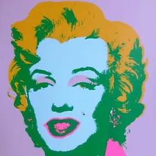 Andy Warhol Marilyn Monroe 11.28 Silkscreen Pop art Sunday B Morning COA