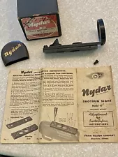 Nydar Model 47 Optical Shotgun Sight Swain Nelson Co USA. w Mount, Box, Brochure