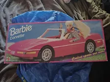 1994 Vintage Mattel Barbie Chevrolet Pink Corvette Sealed! 67164