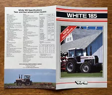 Tractors Sales Brochure White Model 185 Original OEM Two and Four Wheel Drive