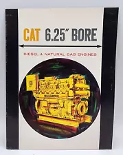 Caterpillar 6.25 Bore Diesel Natural Gas Engine Sales Showroom Brochure 12 Pages