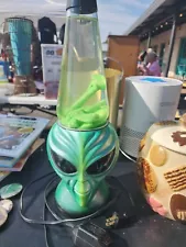 vintage alien head lava lamp