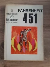 FAHRENHEIT 451 RAY BRADBURY rare print book MIDDLE EAST 1971 ! COVER ART