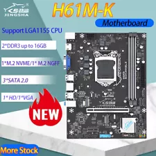 LGA1155 H61M Desktop Motherboard DDR3 Support Intel Core i3 i5 i7 Xeon Processor