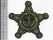 US Secret Service K-9 EOD USSS Explosive Ordnance Detection Gold Star Badge Patc