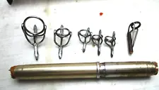 6 Fishing Rod Guide And Ferrules Vintage See Pictures For Details