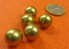 260 Brass Solid Balls 1/2" Dia. +/-.001", 10 Pcs