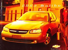 2003 Chevrolet Malibu 20-page Original Canada Car Sales Brochure Catalog