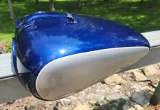 2009 Honda Shadow 750 Aero OEM Fuel Gas Tank -Pearl Spencer Blue/Digital Silver