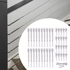 20pcs 1/8" Cable Stainless Steel Cable Railing Hardware Kit for Deck Stair SALE