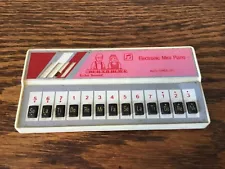 Vintage 1980s Electron Echo Sound Electronic Mini Piano Toy Collectible Pink