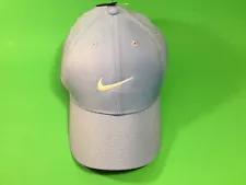 New NIKE MISC DRI-FIT Unisex Adult Snapback ONE SIZE Blue w/White