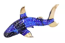 Hand-Blown Glass Whale Shark Sculpture Ocean Art Decor Sea Animals Figurines