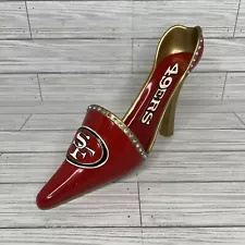 NFL San Francisco Wine Liquor Bottle Holder 49ers High Heel Shoe Stand Fast Ship