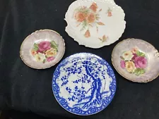 4 random piece floral china set