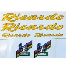 Ricardo decals choices for vintage retro bicycle one set per sale