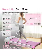 Treadmill For Home With Incline, 2.5HP Low Noise Walking Jogging Running Machine