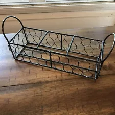 Chicken Wire Basket With Handles 8.5” X 3”