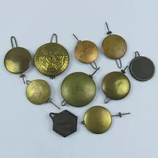 American Assortment of Ten Antique Clock Pendulums