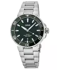 New Oris Aquis Date 41mm Green Dial Men's Watch 01 733 7766 4157-07 8 22 05PEB