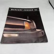 1983 MERCURY COUGAR SALES BROCHURE CATALOG