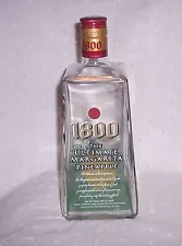 T800 TEQUILA EMPTY BOTTLE 1.75 LITERS:CLEAR GLASS -COLLECTIBLE-DECORATIVE-CRAFTS