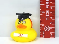 Yellow Black Graduate Cap Harry Potter Duck Bath Toy - Classic Floating Duck