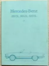 MERCEDES BENZ 280SL 380SL 500SL Car Sales Brochure Sept 1982 #WAM 6701