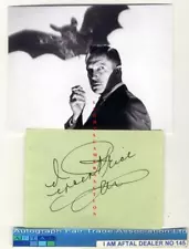 Vincent Price vintage signed page AFTAL#145