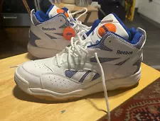 DEE BROWN -Reebok Pump D-Time White/royal Blue/orange Size 14 M43355 (worn once)