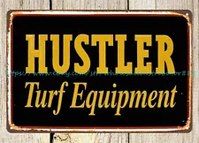 Hustler Turf Equipment metal tin sign old reproductions for sale