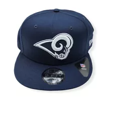 New Era Los Angeles Rams 9Fifty Navy/White Logo Adjustable Snapback Hat Cap