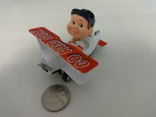 Ertl Baseline Bobbers "Go Red Sox" Bobble Head Bi-Plane Plane - Mint