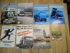 Vintage LEYLAND Truck Sales Brochures and Leaflets for Terrier, Marathon 2, 500