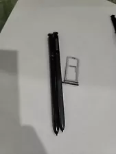 2 OEM Samsung Note 5,7,8,9,10,20 Replacement S-Pen NO BLUETOOTH + tray BLACK