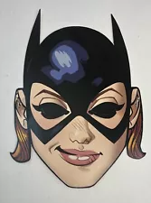 Batgirl Cardboard Face Mask Rare Unpunched Eyes DC