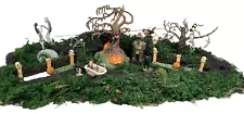 Department 56 Halloween Gravely Landscape Set w/Nightmare Before Christmas READ-