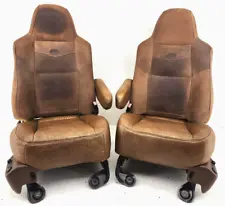 2003-2007 Ford F250 F350 F450 F550 Super Duty King Ranch Power Bucket Seats Pair