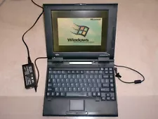 Vintage Fujitsu LifeBook 4200 Laptop with Windows 95, Floppy Driver, Working!