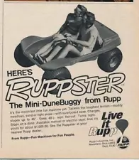 Magazine Ad - 1970 - Ruppster Mini-Dune Buggy - Rupp Ind., Mansfield, OH