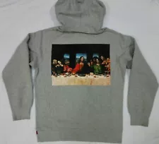 100% Legit Supreme Last Supper Pullover Hoodie Sweatshirt Box Logo Jesus