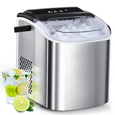 Joy Pebble Countertop Ice Maker, 9 Bullet Ice Cubes in 6 Mins 26 lbs / 24Hrs