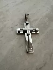 Stainless Steel Cross Pendant Necklace For Men Women Chain Christmas sale