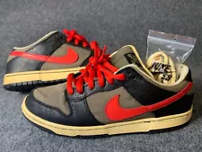 2008 Nike Dunk Low Pro SB Iron Man Atom Red 10.5 313170-061 Rare Vtg