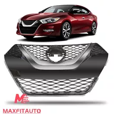 Fits Nissan Maxima 2016-2018 Front Upper Grille Chrome w/Towing Cover (For: 2016 Nissan Maxima SR)