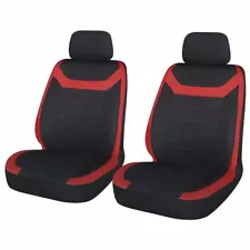 Red Black Look Pair Front Pair Car Seat Covers for Seat Ibiza All Models